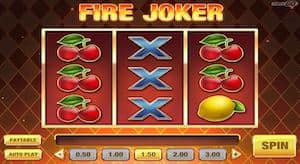 Fire Joker online slotimängu ekraanipilt