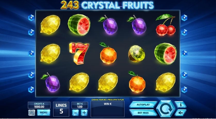 Žaisti dabar - 243 Crystal Fruits