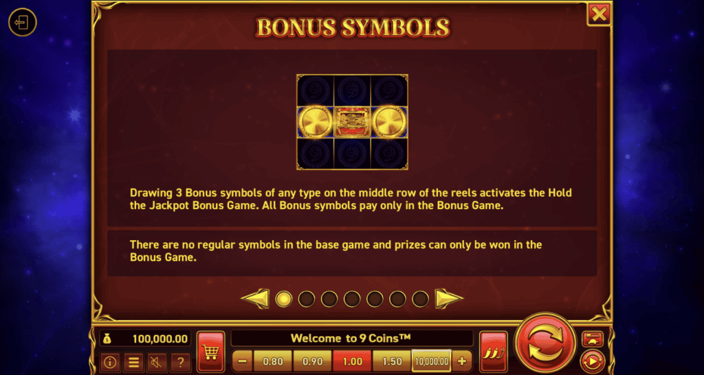 9 Coins - Žaidimo taisyklės