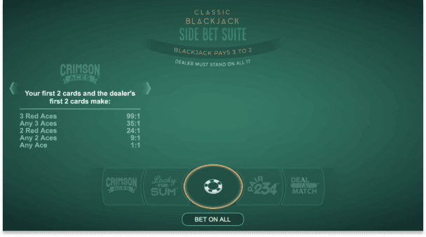 Classic Blackjack Side Bet Suite