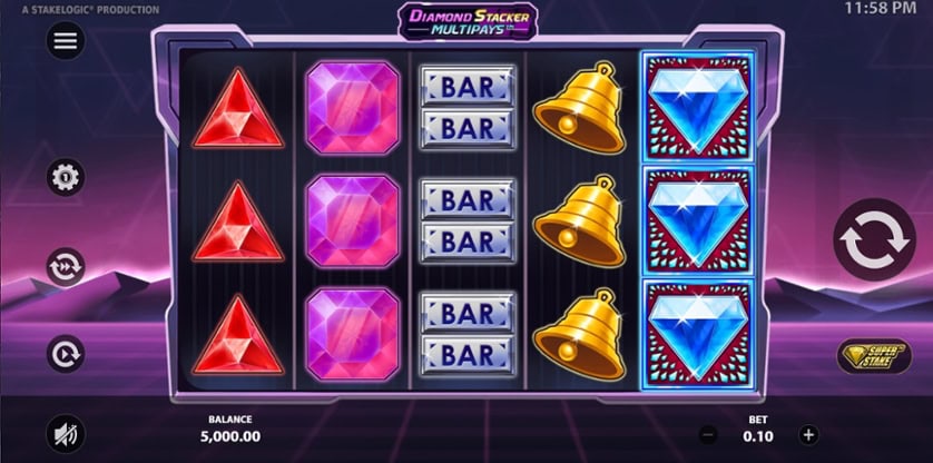 Žaisti dabar - Diamond Stacker Multipays