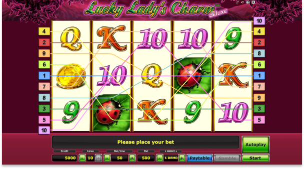 Žaisti dabar - Lucky Lady‘s Charm Deluxe