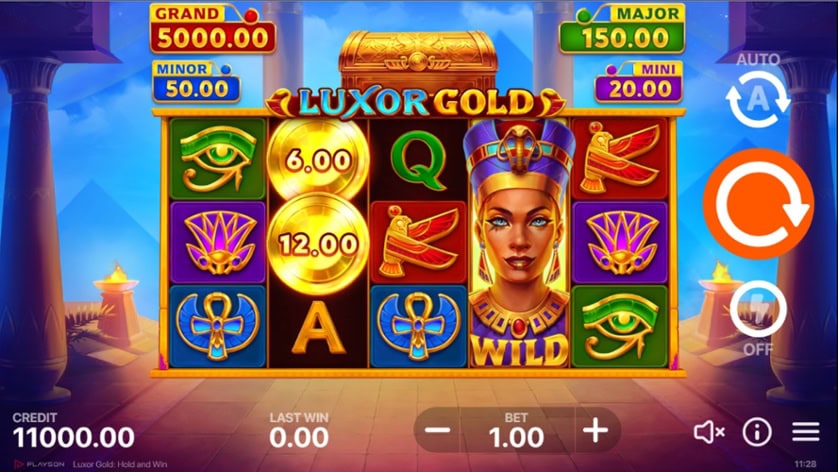 Žaisti dabar - Luxor Gold: Hold and Win