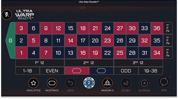 Žaisti dabar - Ultra Warp Roulette