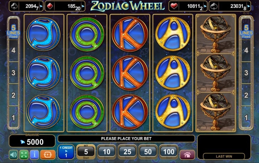 Žaisti dabar - Zodiac Wheel