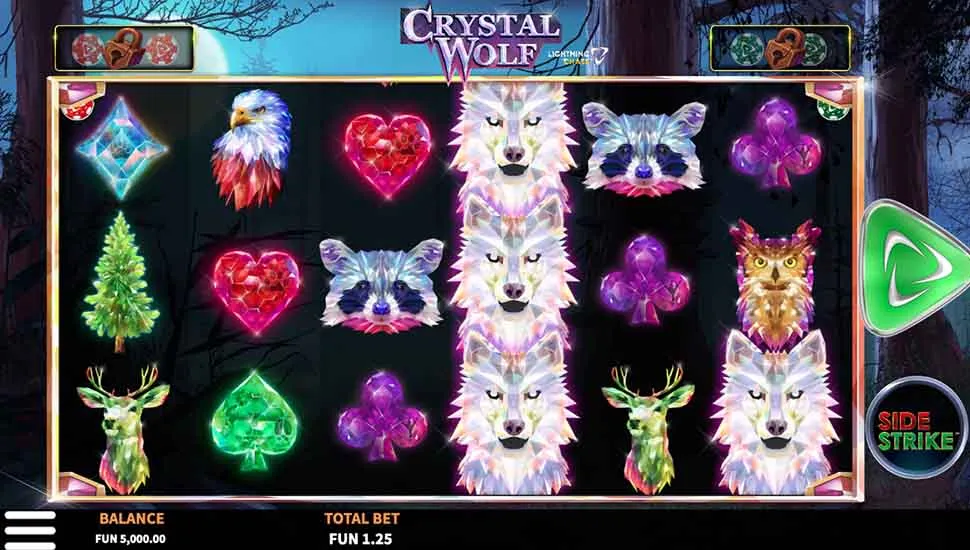 Žaisti dabar - Crystal Wolf Lightning Chase