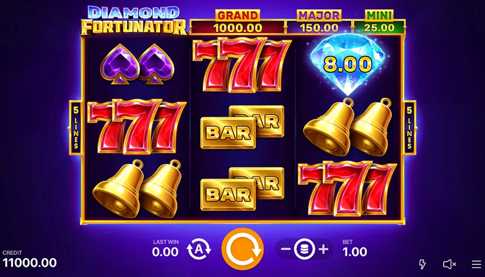 Žaisti dabar - Diamond Fortunator: Hold and Win