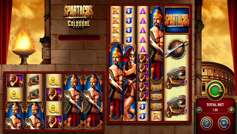 Žaisti dabar - Spartacus Super Colossal Reels