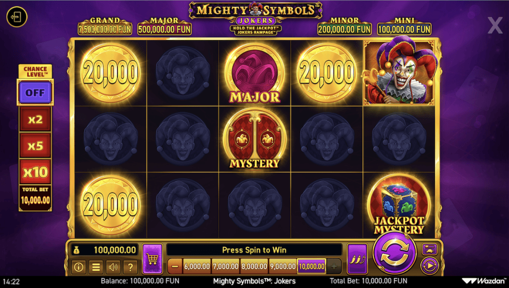 Žaisti dabar - Mighty Symbols: Jokers