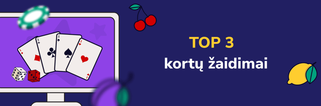 Top 3 kortų žaidimai