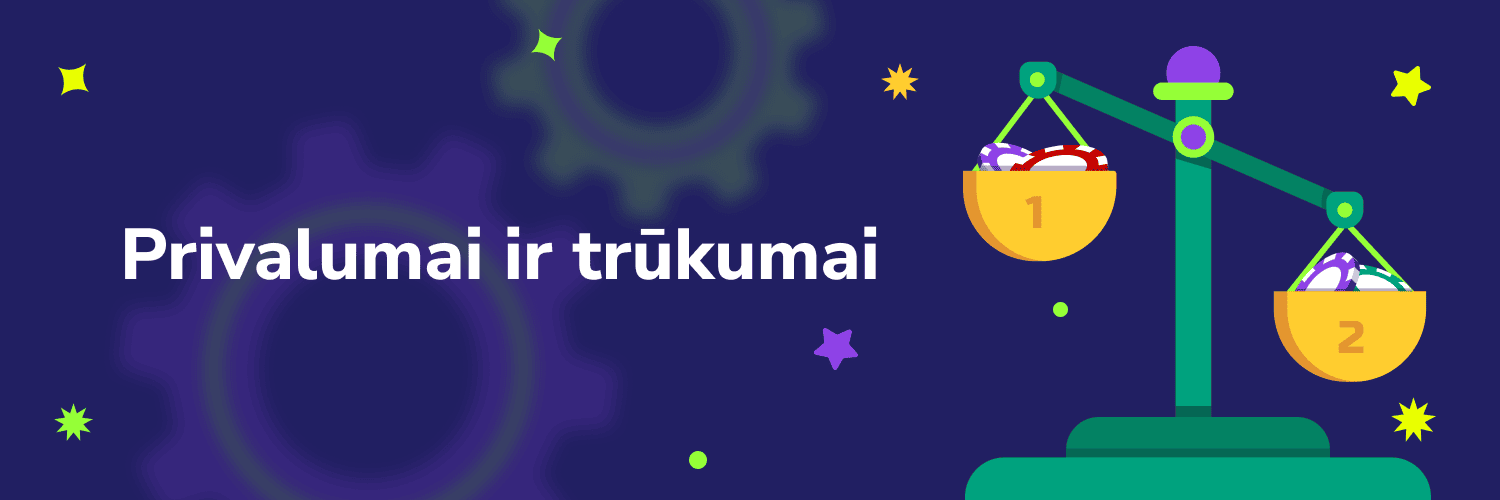 privalumai ir trūkumai - baner