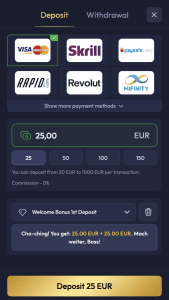 Įneškite depozitą ir pasiimkite premiją
