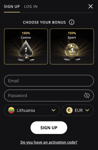 Prisijunkite prie paskyros ir patvirtinkite tapatybę (KYC)
