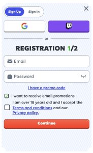 Pasirinkite patogų registracijos būdą