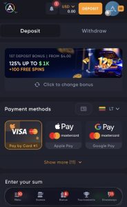 Padarykite depozitą, pasiimkite bonusą ir žaiskite