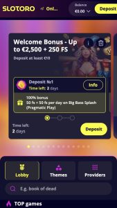 Dabar padarykite pirmą depozitą