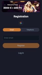 Pradėkite registracijos procesą