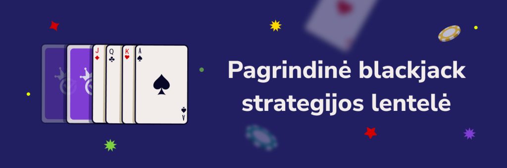 Pagrindinė blackjack strategijos lentelė