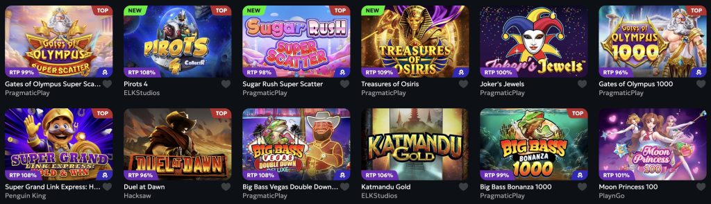 SpinMills Casino žaidimai