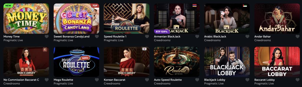 Spinmills Live Casino