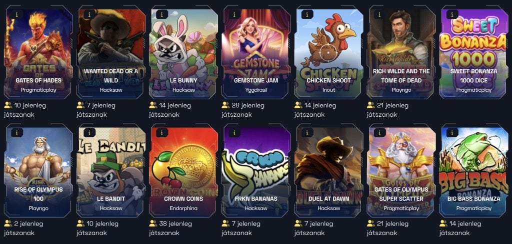 Bitguruz Casino žaidimai