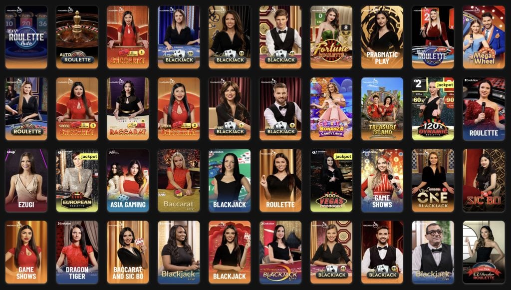 Live Casino - Mond Casino