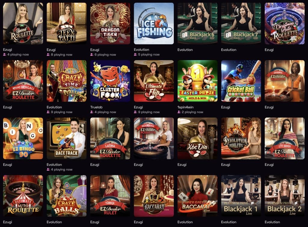 Lussurio Casino – gyvi kazino žaidimai