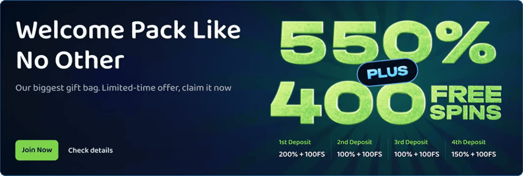 Pike Casino sveikinimo premija